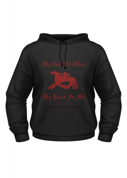1245044630 Sudadera medieval con capucha: Mi Dios es Odin