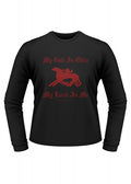 1245044640 Medieval long sleeve t-shirt: My God is Odin