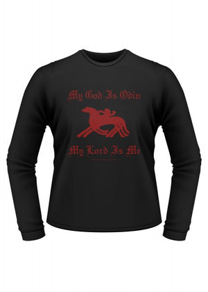 1245044640 Camiseta medieval de manga longa: Meu Deus é Odin
