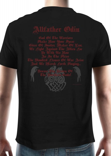 1245110210 Camiseta medieval chico, Cuidado con el regreso de ... Odin