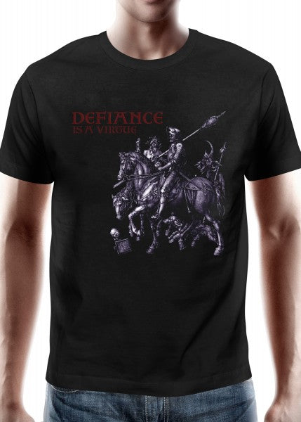 1245112110 Camiseta medieval de menino, Desafio é uma virtude