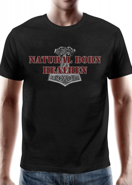 1245114000 Mittelalterliches Jungen-T-Shirt, Natural Born Heathen