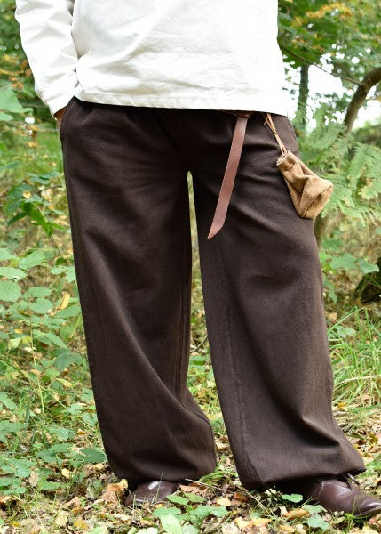 1280000730 Pantalones medievales anchos Hermann, marrón