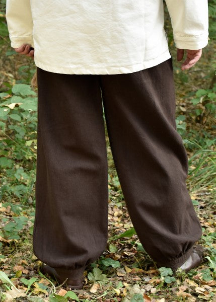 1280000730 Pantalones medievales anchos Hermann, marrón