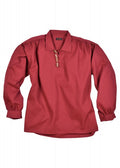 Imagen de 1280003140 Camisa medieval con botones de madera, burdeos parte de nuestra colección en Espadas y más, sitio oficial.
