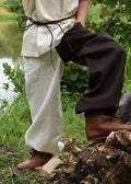 Pantalón medieval holgado Thore para niños, marrón o marrón/ natural 1280010630
