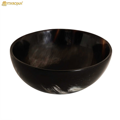 Cuenco de Cuerno de Buey Auténtico Hecho a Mano - Plato Vikingo Pulido para Servir - Imagen 4