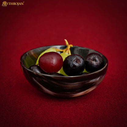 Cuenco de Cuerno de Buey Auténtico Hecho a Mano - Plato Vikingo Pulido para Servir - Imagen 5