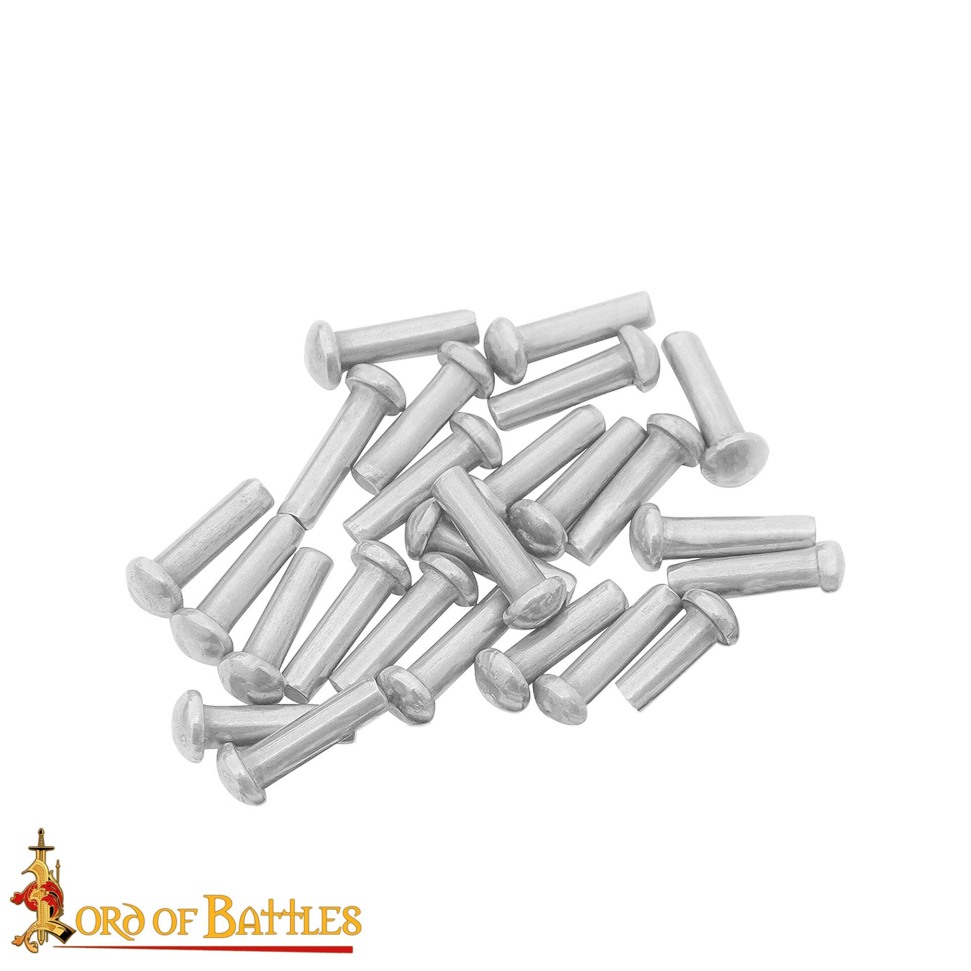 Remaches de Cabeza de Seta - Juego de 25 Remaches de Cúpula para Armaduras y Marroquinería - 16 Mm de Longitud Total - Imagen 4