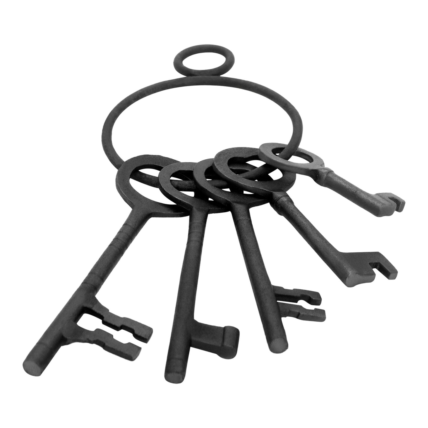 Juego de 5 Llaves Decorativas de Mazmorra Medieval de Hierro Fundido Resistente - Imagen 1