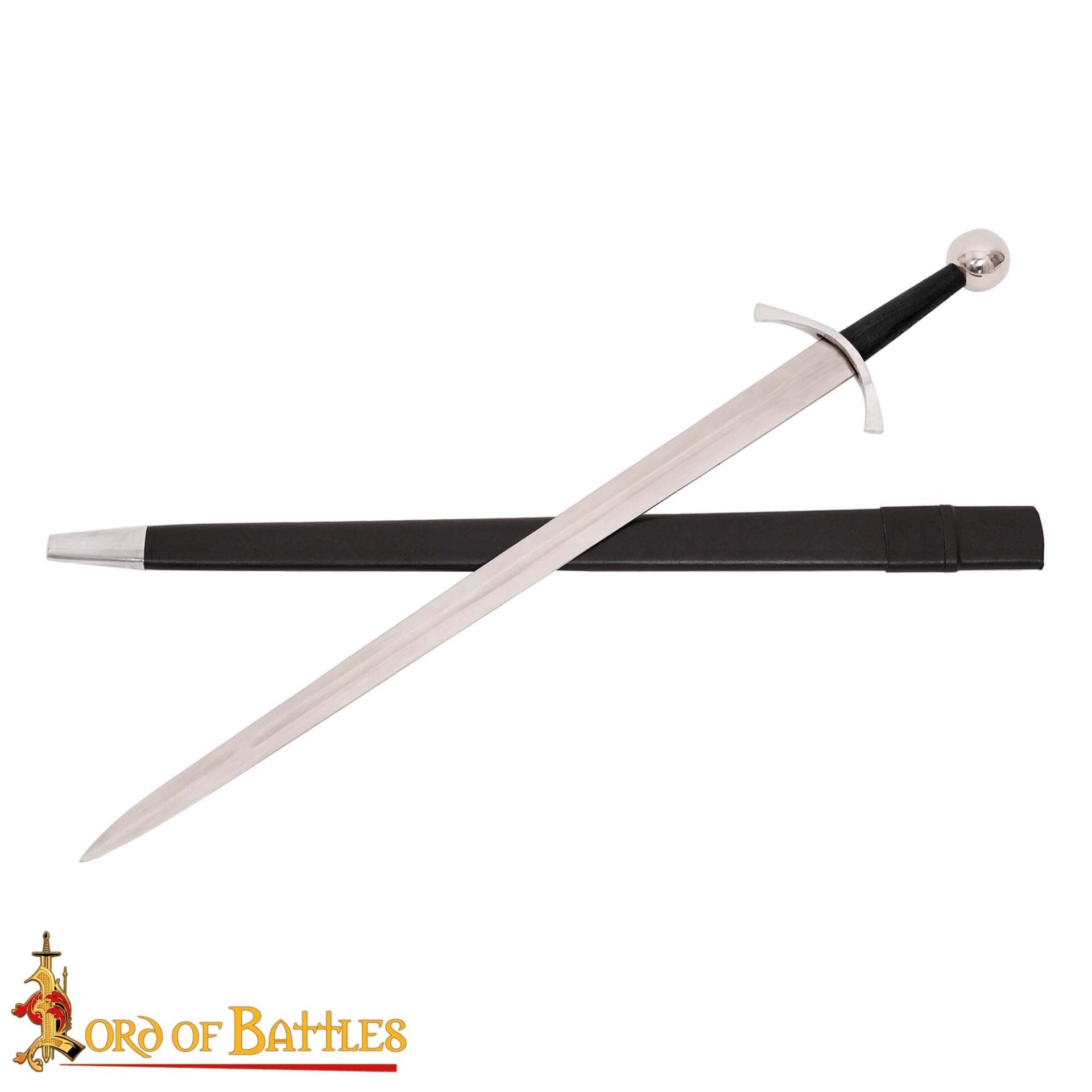 Espada de Guerra Medieval de Arquero Forjada a Mano Tradicionalmente - Hoja de Acero Decorativa Pulida con Vaina - Imagen 5