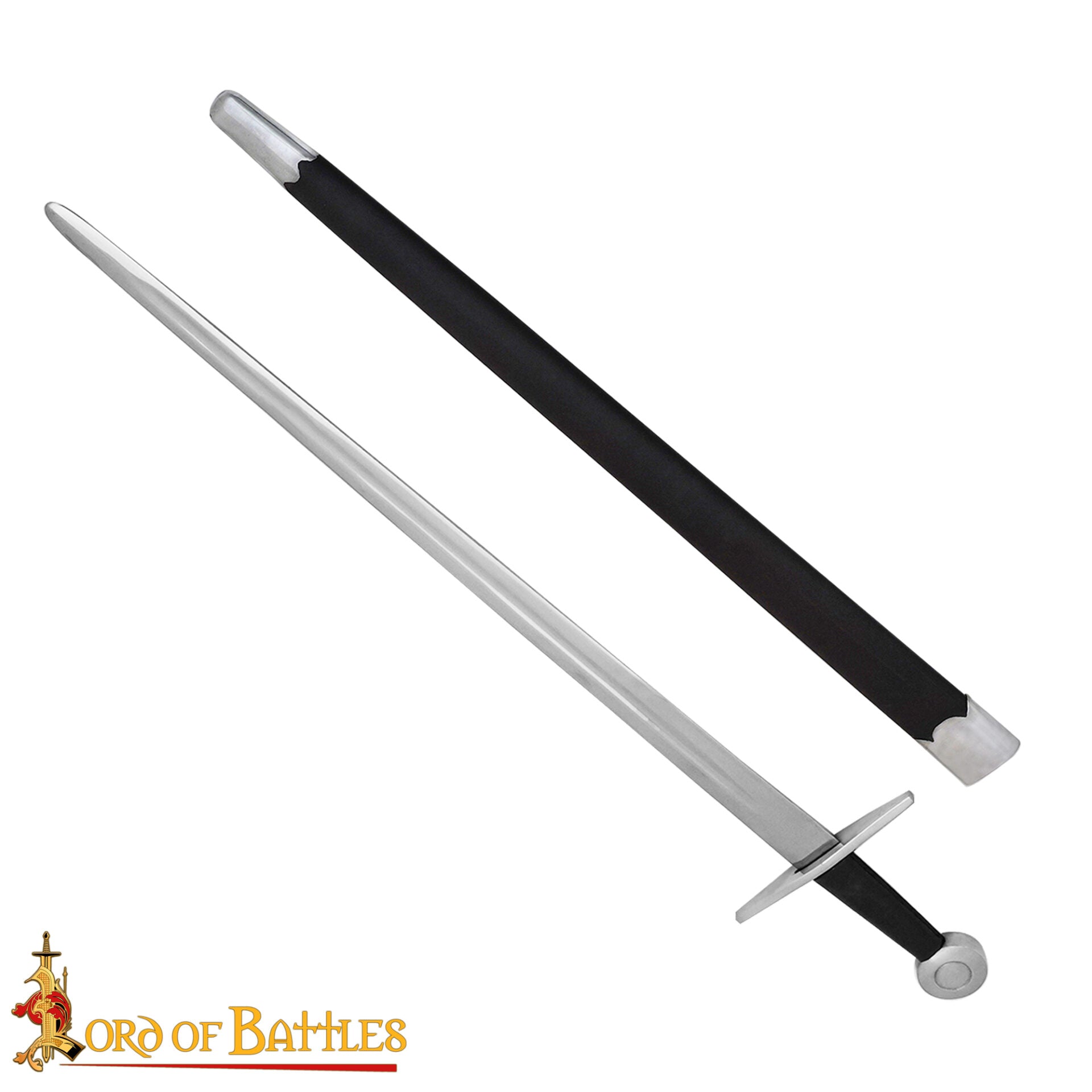 Espada Vikinga Forjada a Mano Tradicionalmente con Vaina - 37" Hoja de Acero Funcional Pulido - Imagen 4