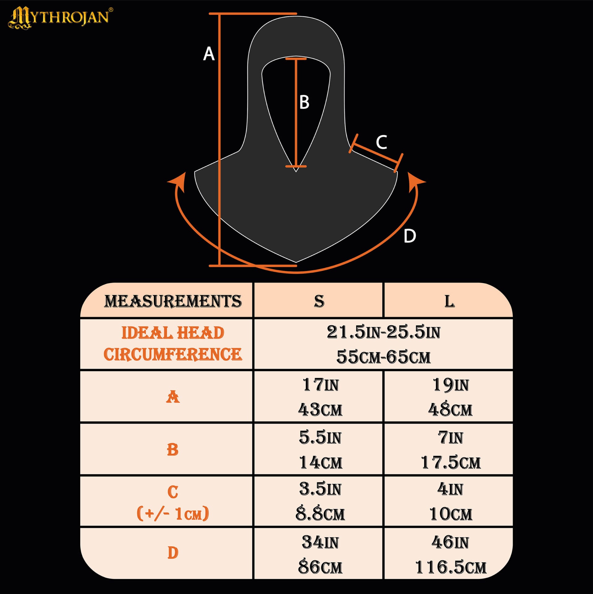 Cofia Medieval de Cota de Malla - Anillas de Acero Dulce Conificado - Acabado Ennegrecido - 10 Mm 16 Galgas - Grande - Imagen 14