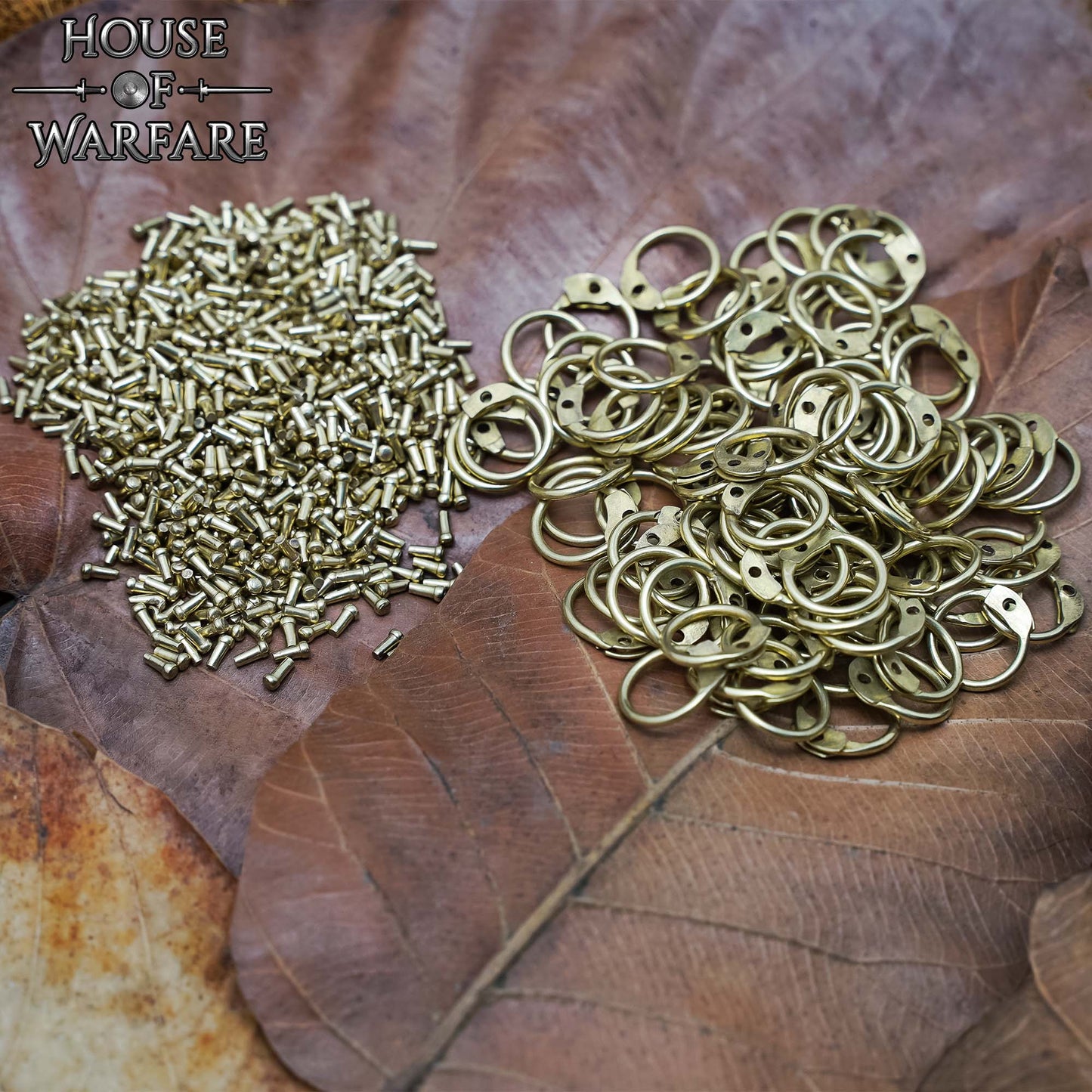 Anillos Redondos de Latón Sueltos Remachados para Cota de Malla - 8mm 17 Calibres - Juego de 100 Anillos y Remaches para Armaduras Diy, Temas Medievales, Larp y Proyectos de Artesanía - Imagen 2