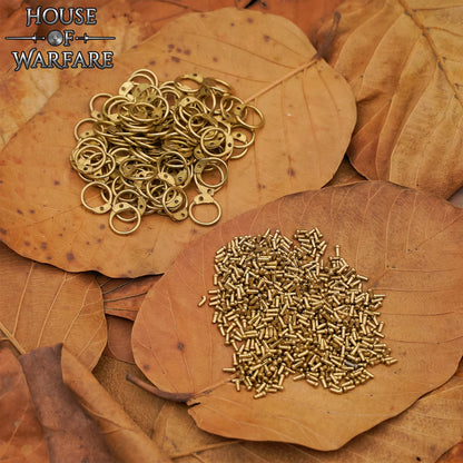 Anillos Redondos de Latón Sueltos Remachados para Cota de Malla - 8mm 17 Calibres - Juego de 100 Anillos y Remaches para Armaduras Diy, Temas Medievales, Larp y Proyectos de Artesanía - Imagen 5