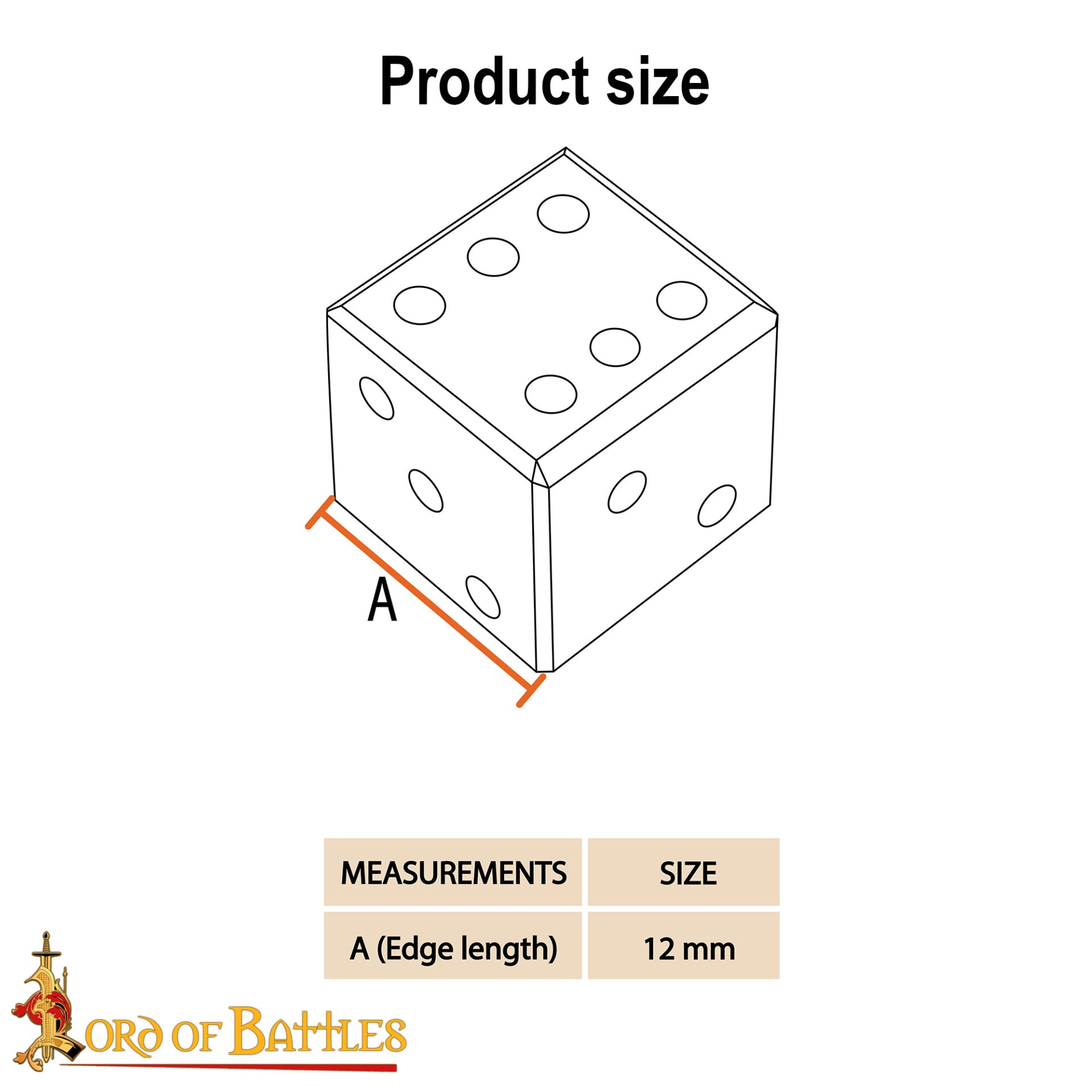 Dados Medievales de Hueso - Juego Artesanal de 6 (hueso de Buey, 1,2 Cm) - Imagen 3