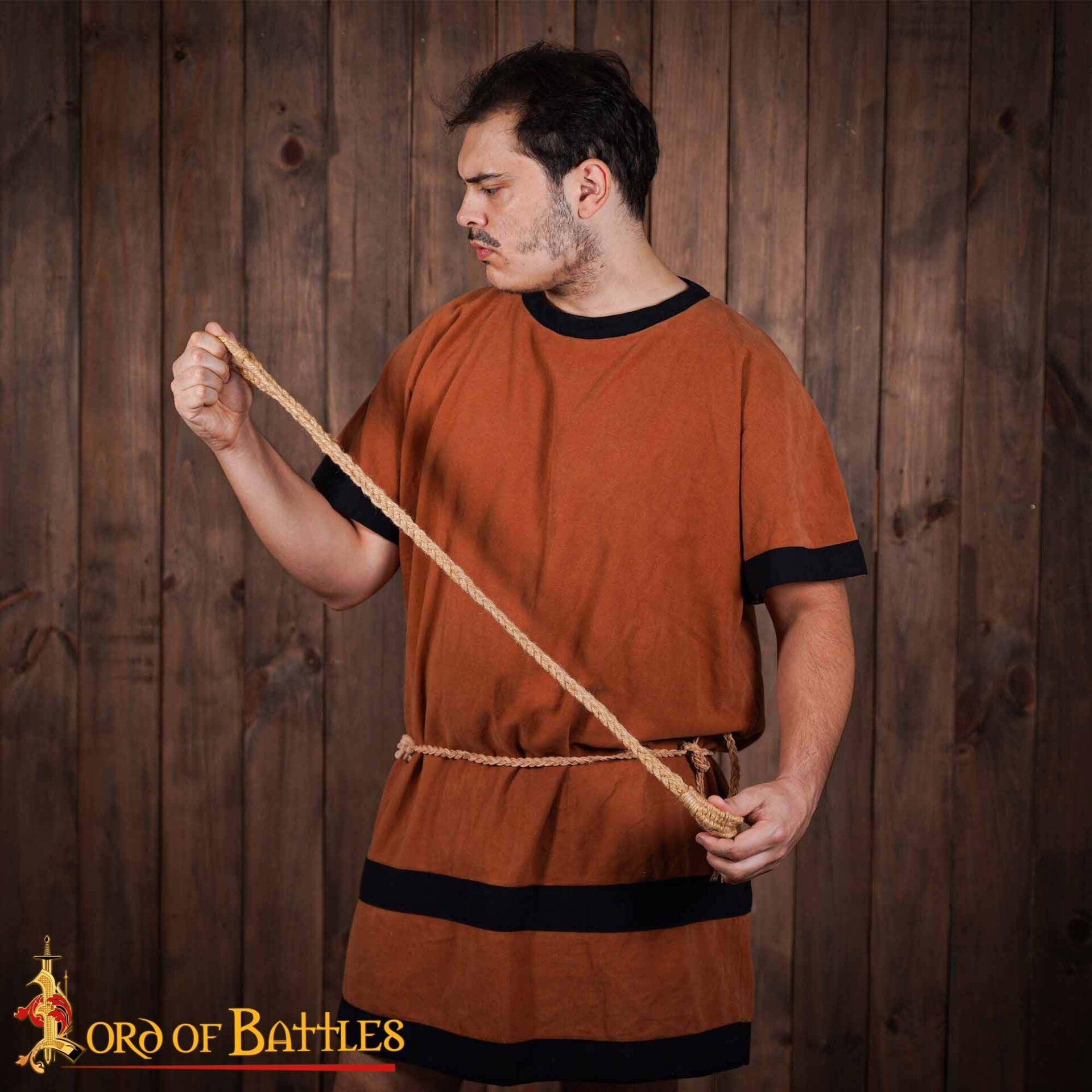 Eslinga Griega Romana Réplica de Cuerda de Yute Trenzada a Mano - Imagen 7