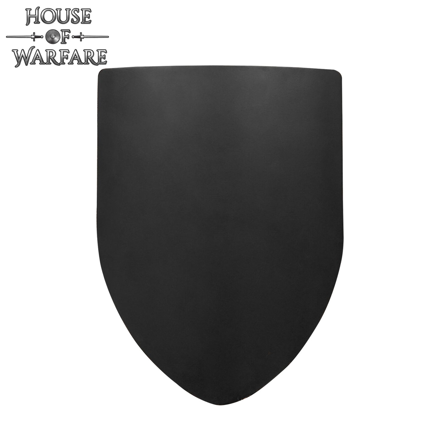 Escudo de Batalla de Acero Liso con Cadena - Negro- Personalizable - Imagen 4