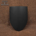 Escudo de Batalla de Acero Liso con Cadena - Negro- Personalizable - Imagen 1