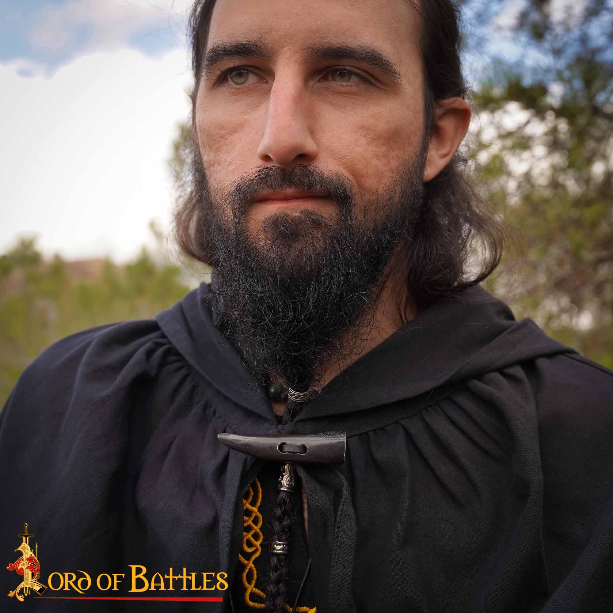 Toggles Medievales Vikingos de Cuerno de Buey - Juego de 5 Cierres Artesanales de Cuerno Natural - Imagen 5