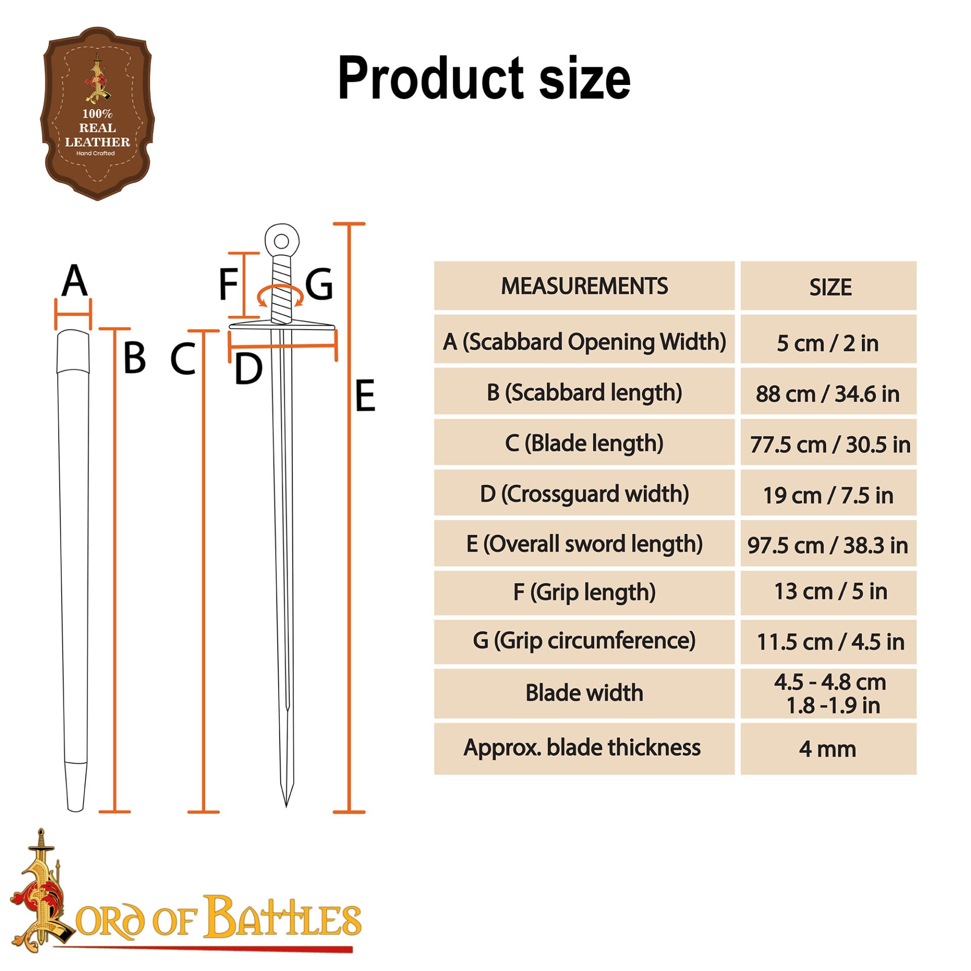 Espada Vikinga de Acero Al Carbono Forjada a Mano con Vaina -funcional - Imagen 3