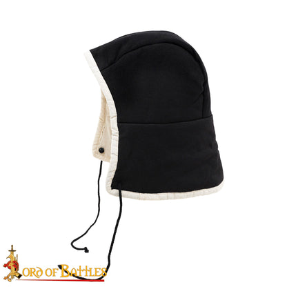 Gorra Acolchada Medieval - Forro de Casco Acolchado Negro - Imagen 5