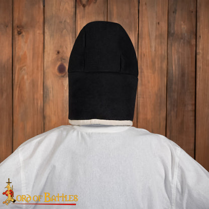 Gorra Acolchada Medieval - Forro de Casco Acolchado Negro - Imagen 7