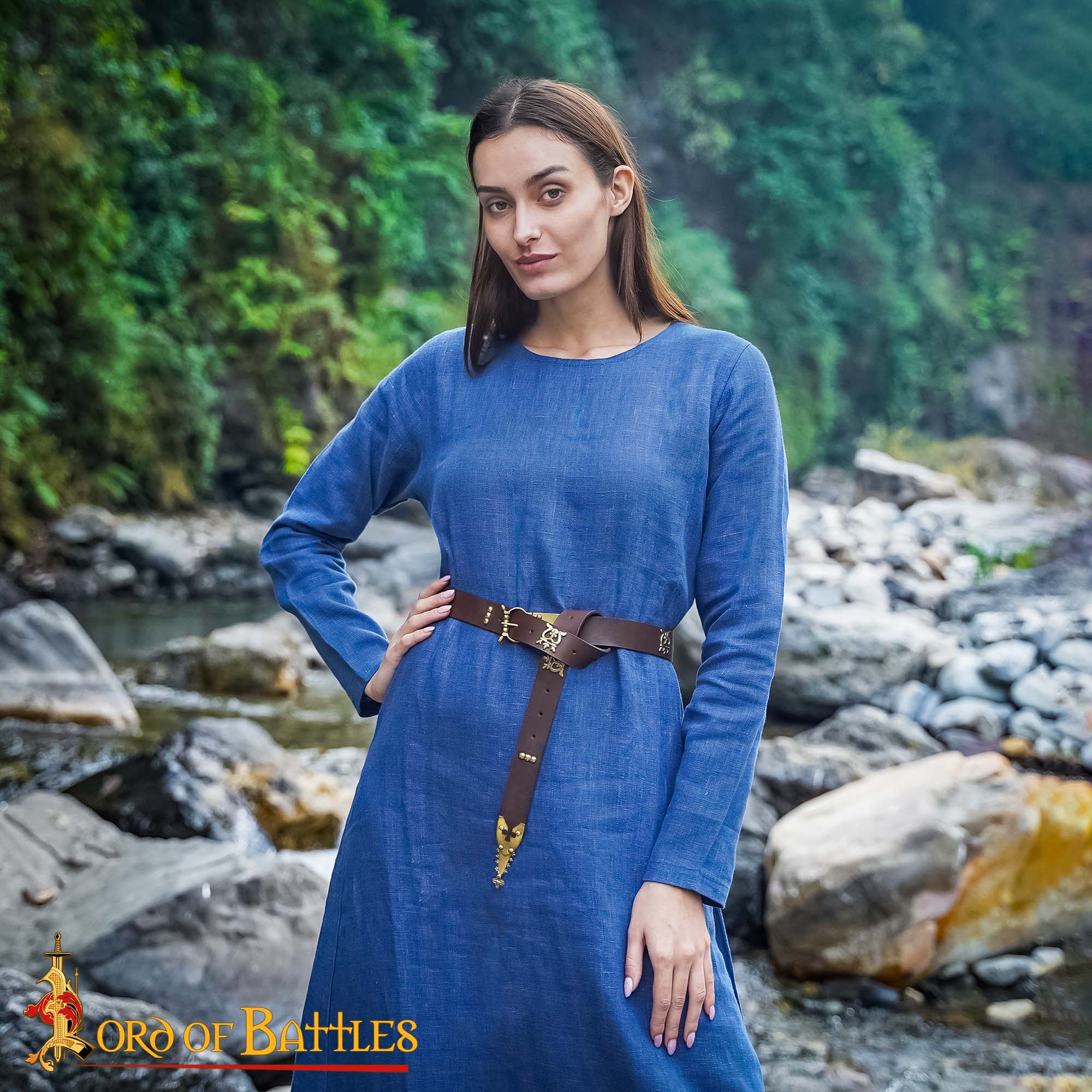 Extremo de Cinturón de Latón - Chape Estilo Renacentista - Imagen 5