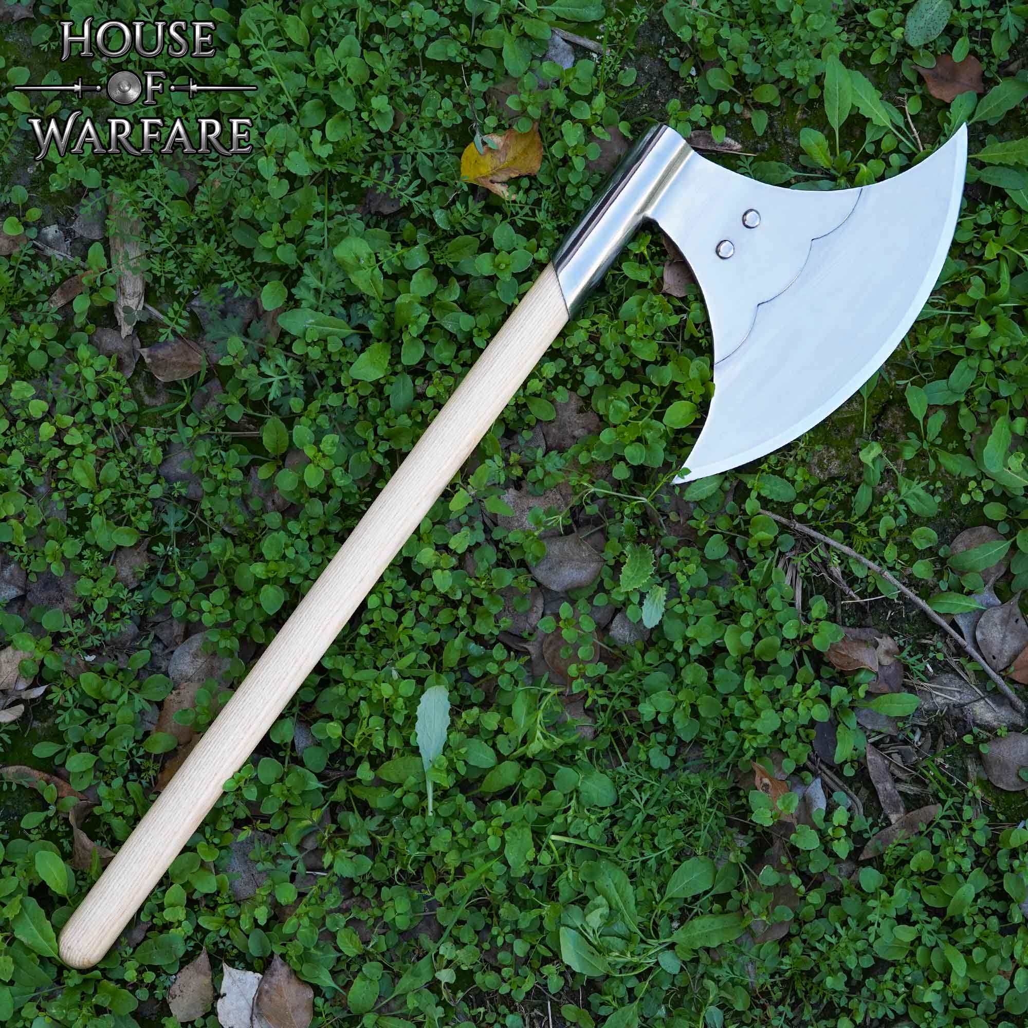 Gran Cabeza de Hacha - Hoja de Acero Forjada a Mano - Imagen 5