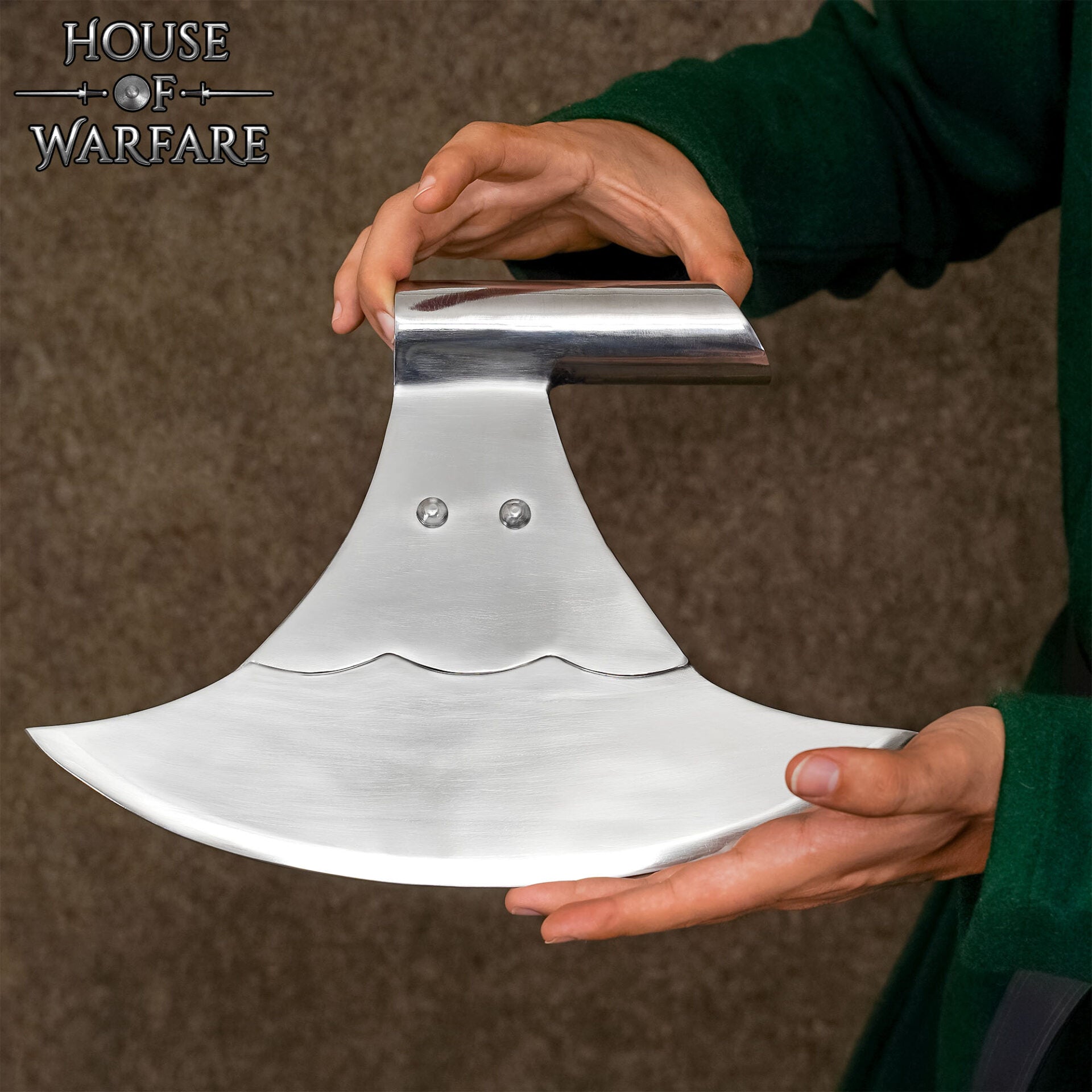 Gran Cabeza de Hacha - Hoja de Acero Forjada a Mano - Imagen 7