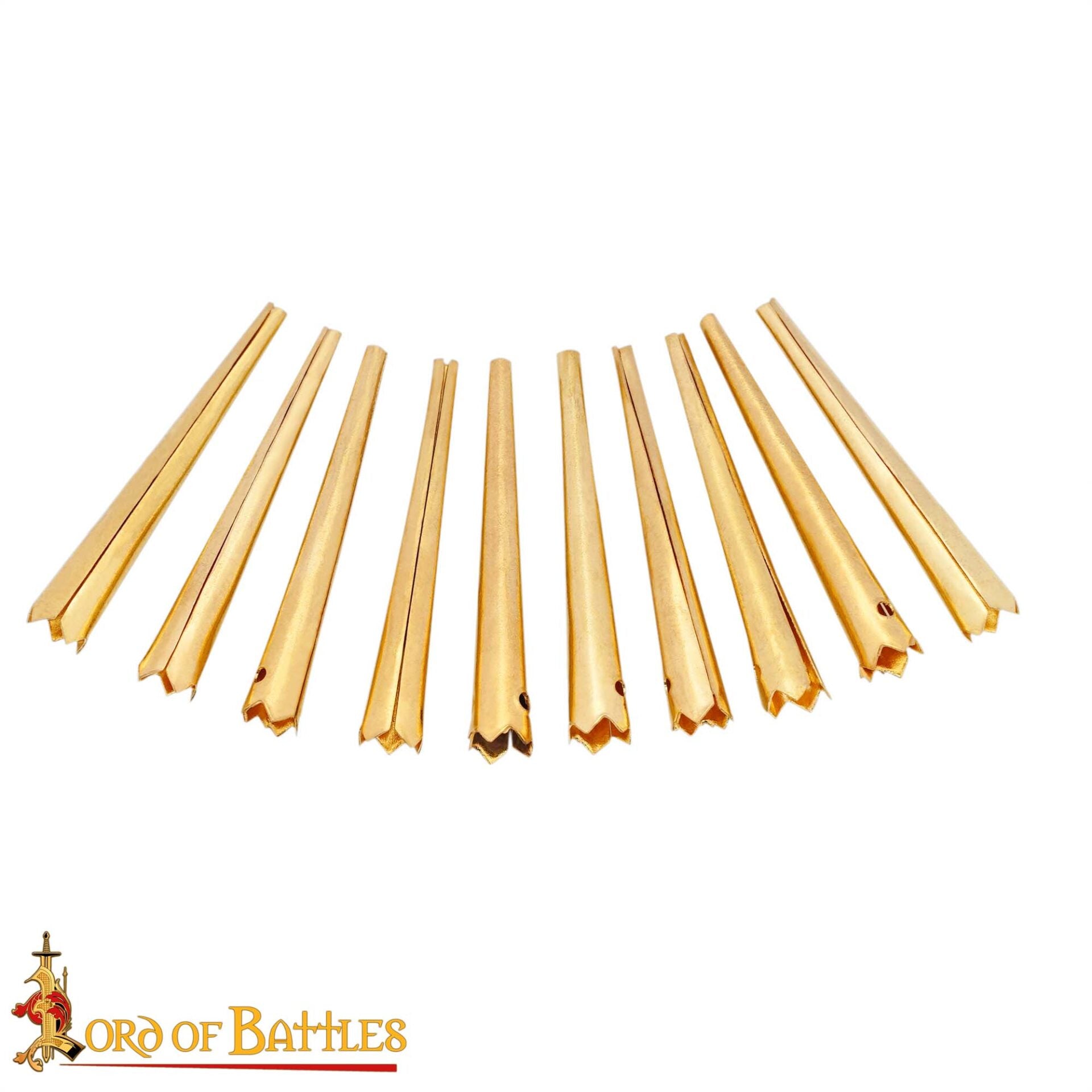 Juego de 10 Puntas de Lazo de Latón Macizo para Trajes Históricos y Artesanía en Cuero - Imagen 5