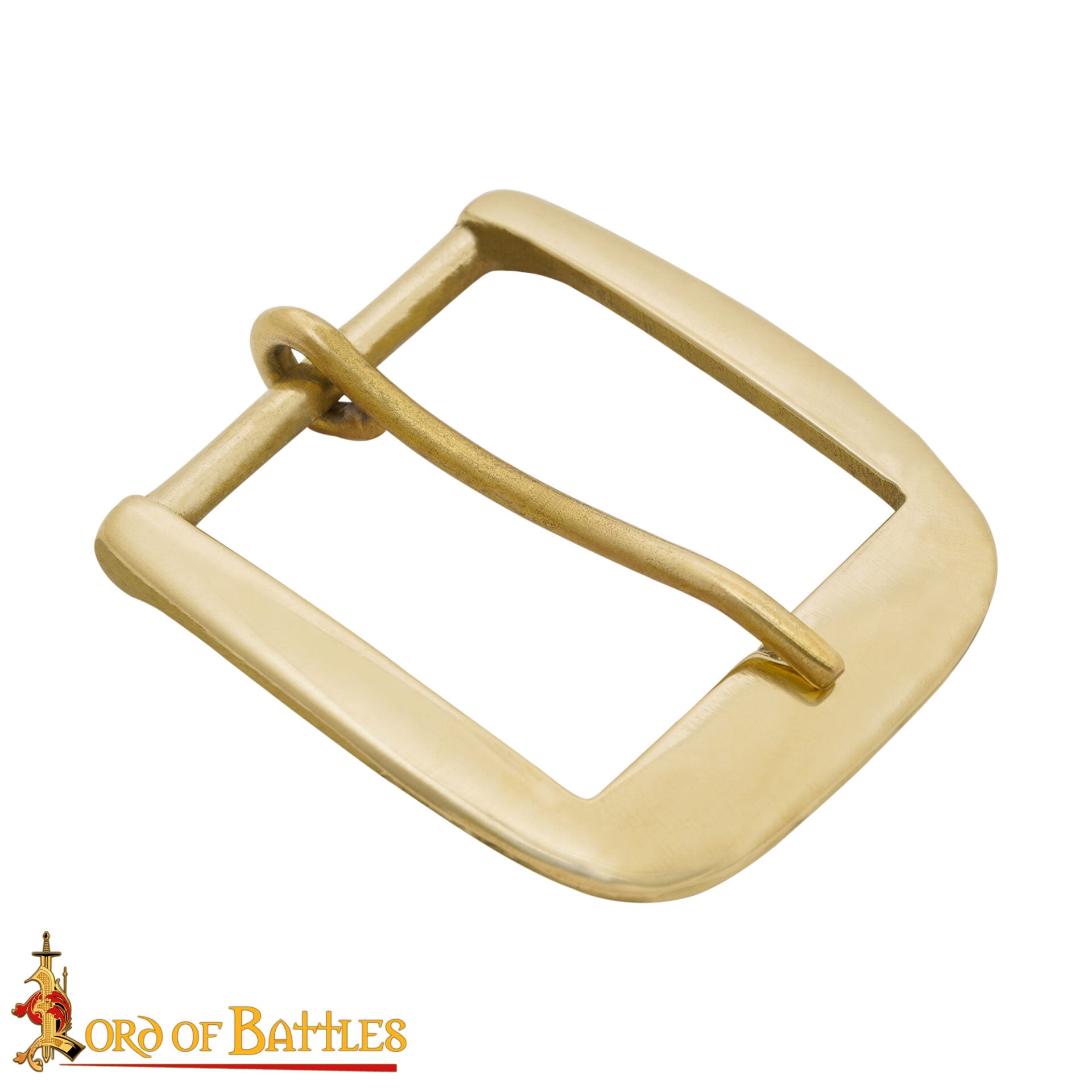 Hebilla Medieval de Latón para Cinturón - Marco Ancho para Marroquinería Histórica - Imagen 4
