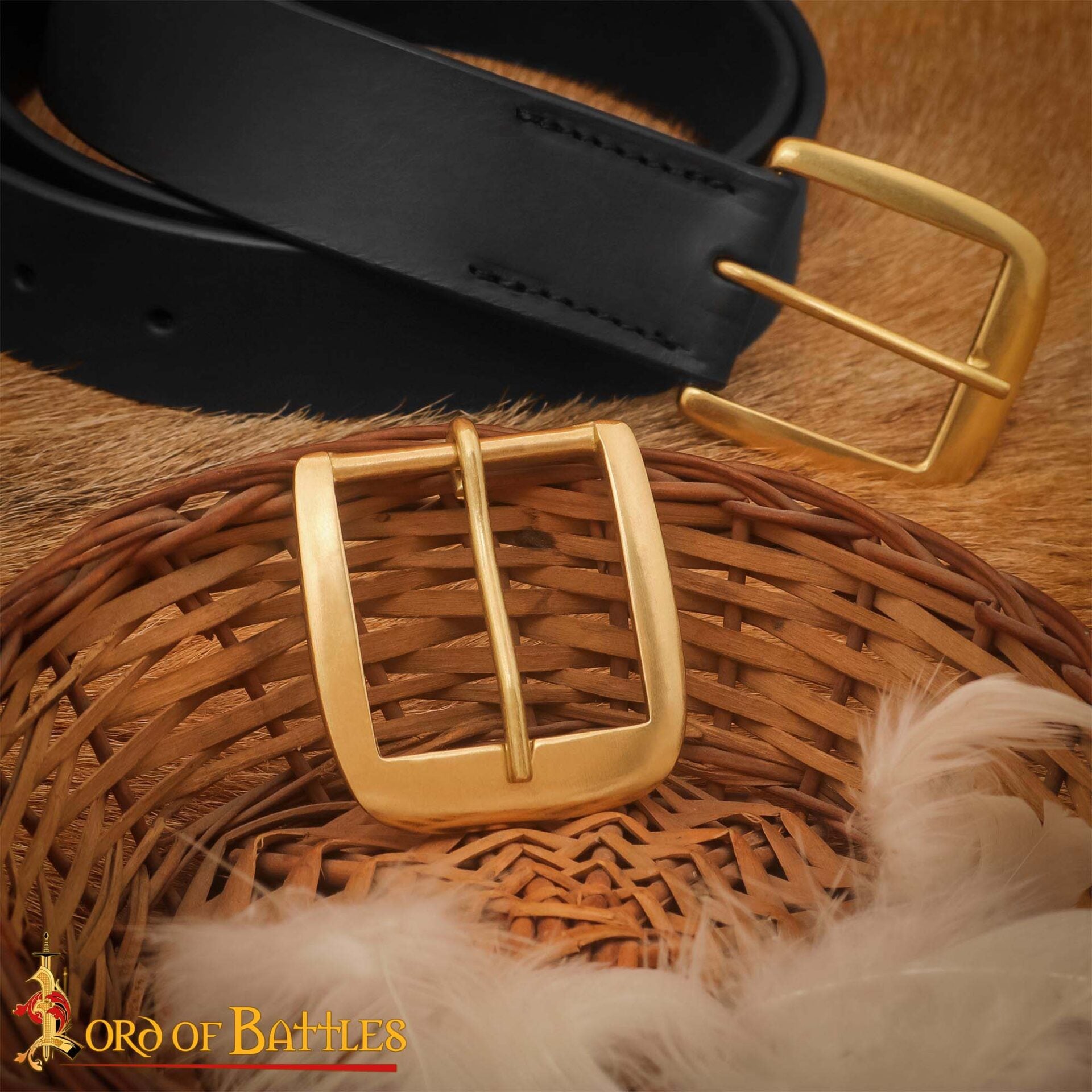 Hebilla Medieval de Latón para Cinturón - Marco Ancho para Marroquinería Histórica - Imagen 6