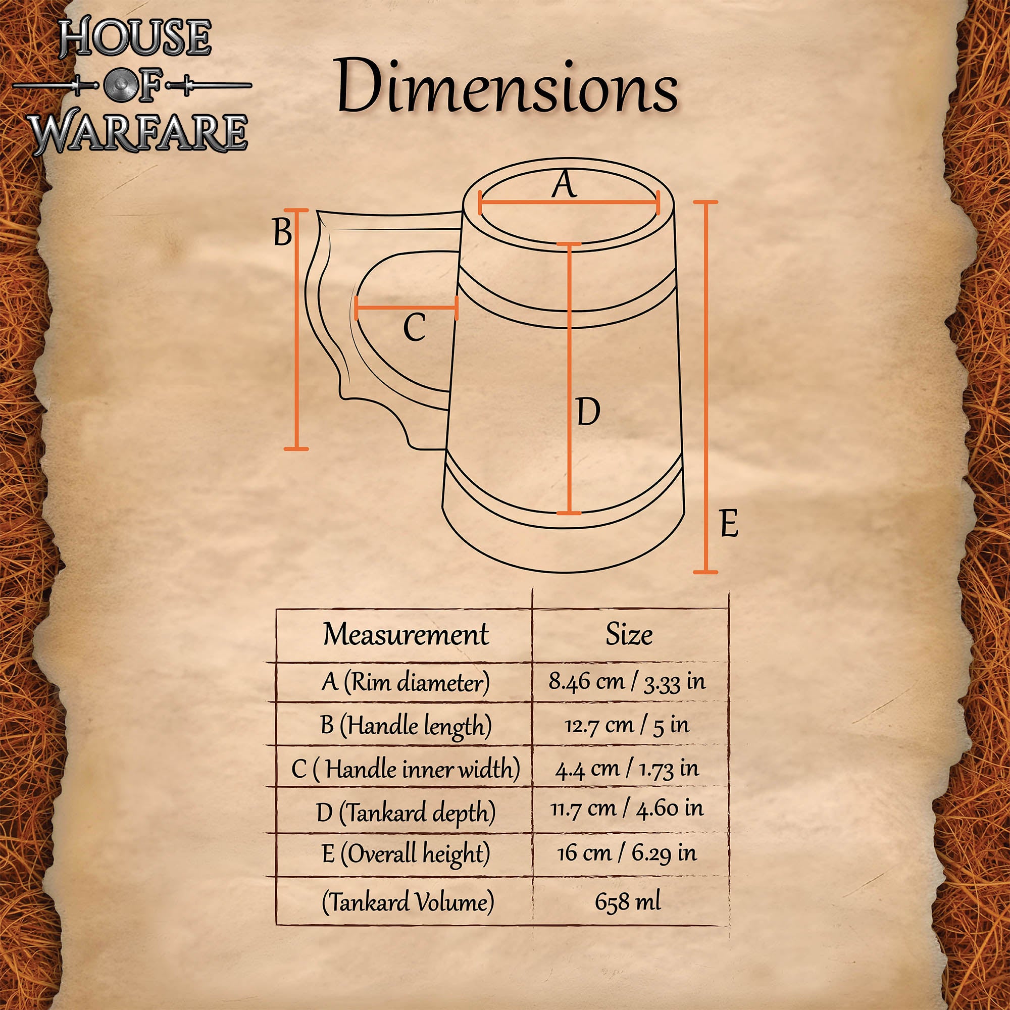 Jarra Vikinga de Madera con Revestimiento de Acero Inoxidable - Acabado Pulido - Imagen 3