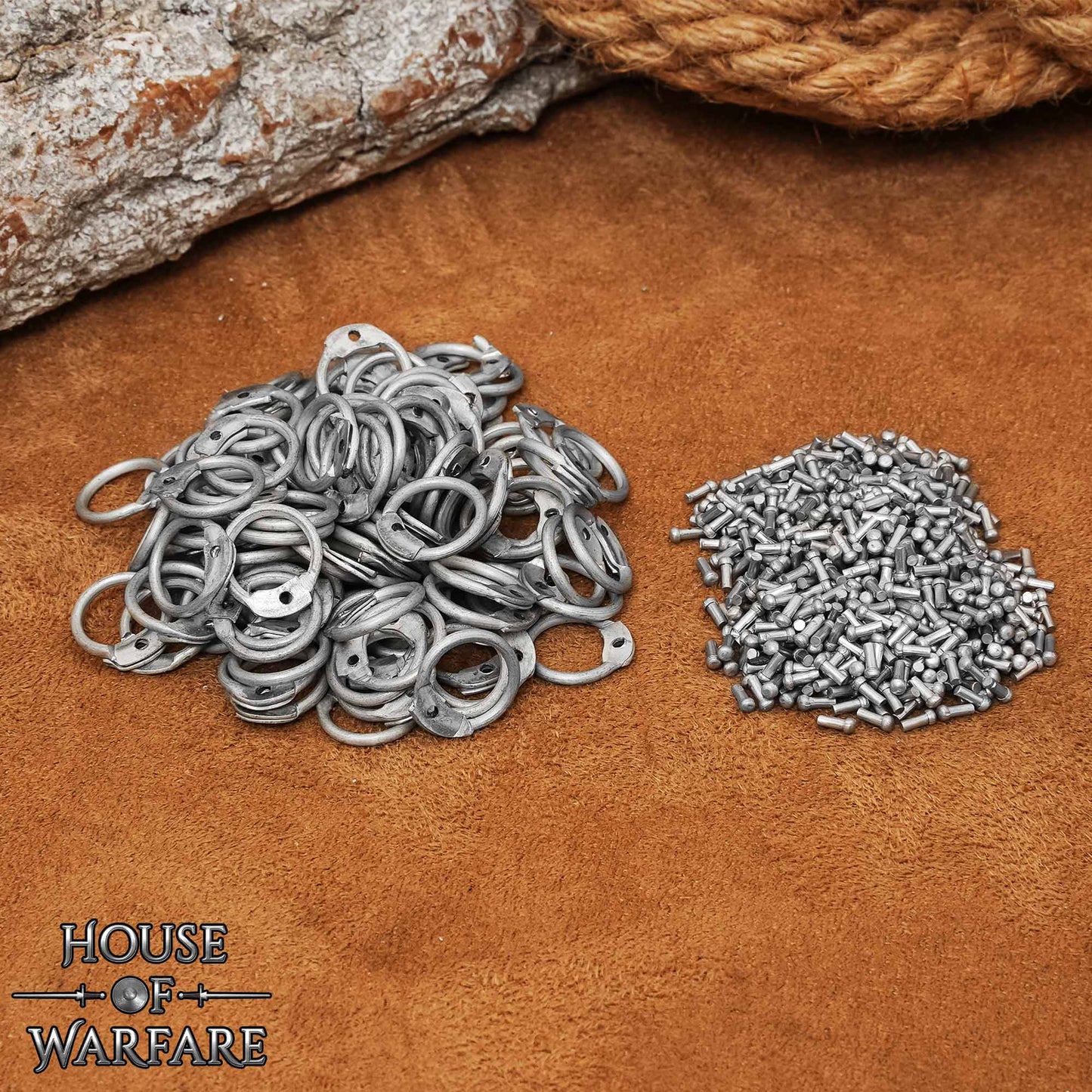 Anillo de Cota de Malla - Anillos Redondos de Aluminio Remachado, 10mm 16 Gauge - Imagen 2