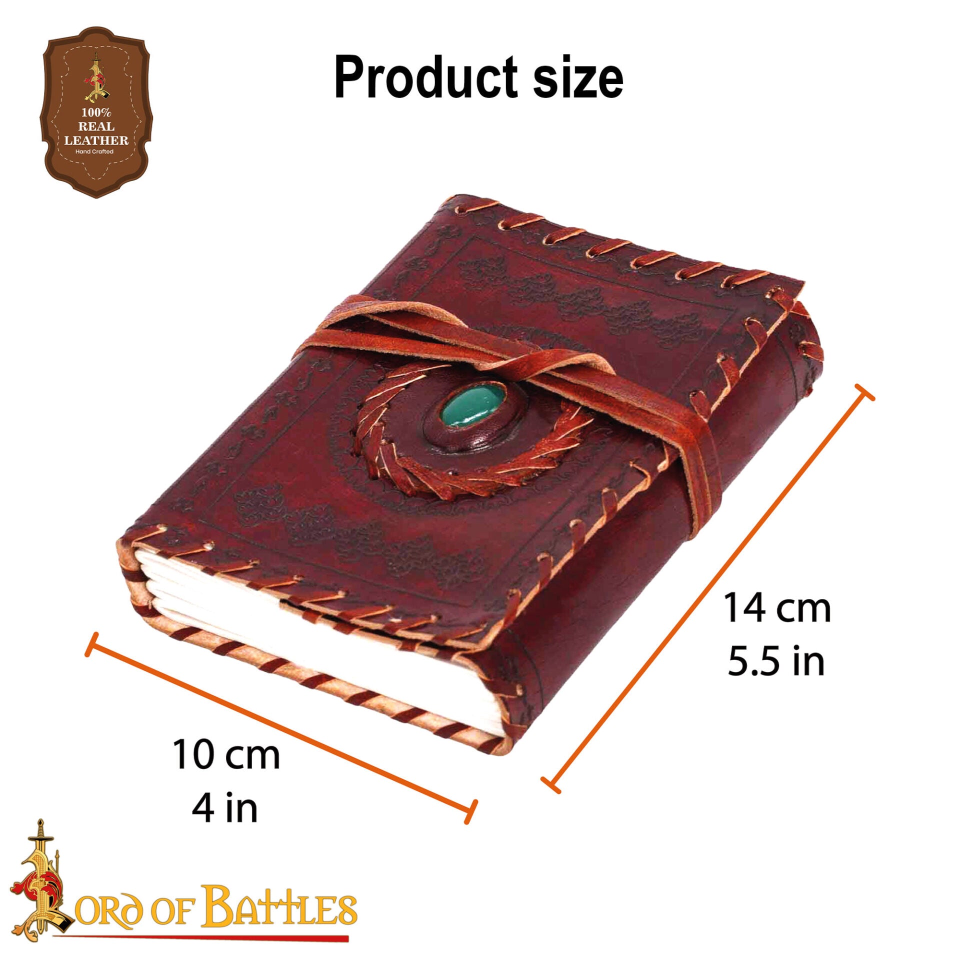 Diario Medieval de Cuero Diario de Cuero Auténtico Hecho a Mano - Imagen 17