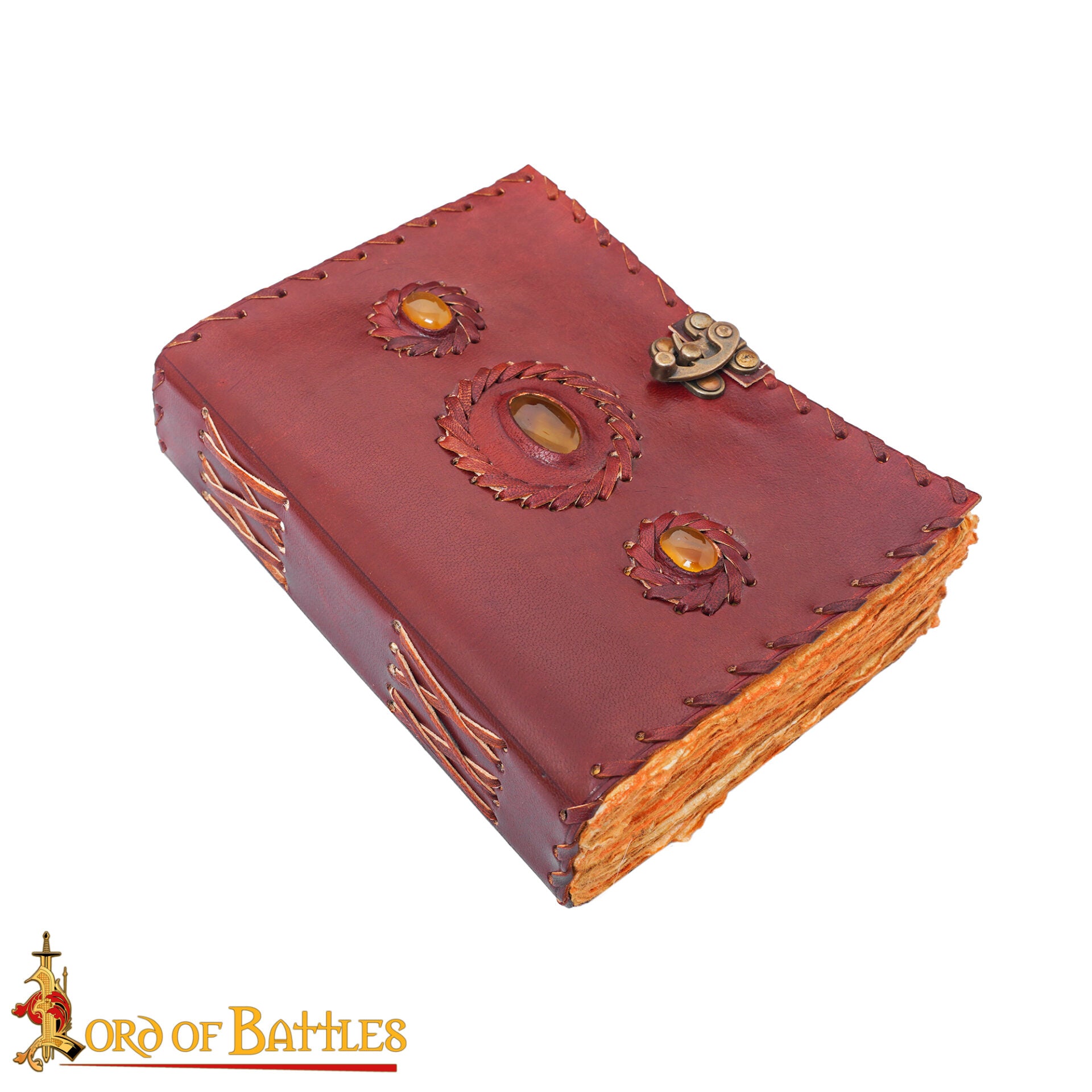 Diario Medieval de Notas de Piel Auténtica Hecho a Mano - Imagen 4