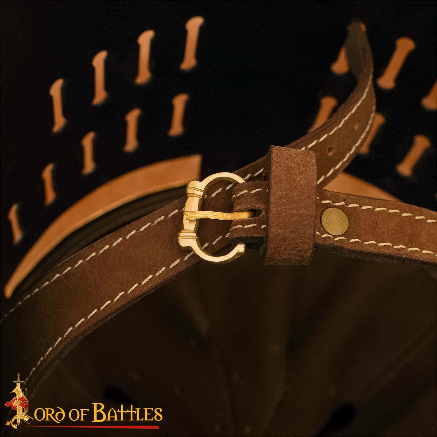 Pequeñas Hebillas Medievales de Latón para Cinturón - Juego de 5 Piezas Acabadas a Mano (réplica de 1200-1400) - Imagen 5