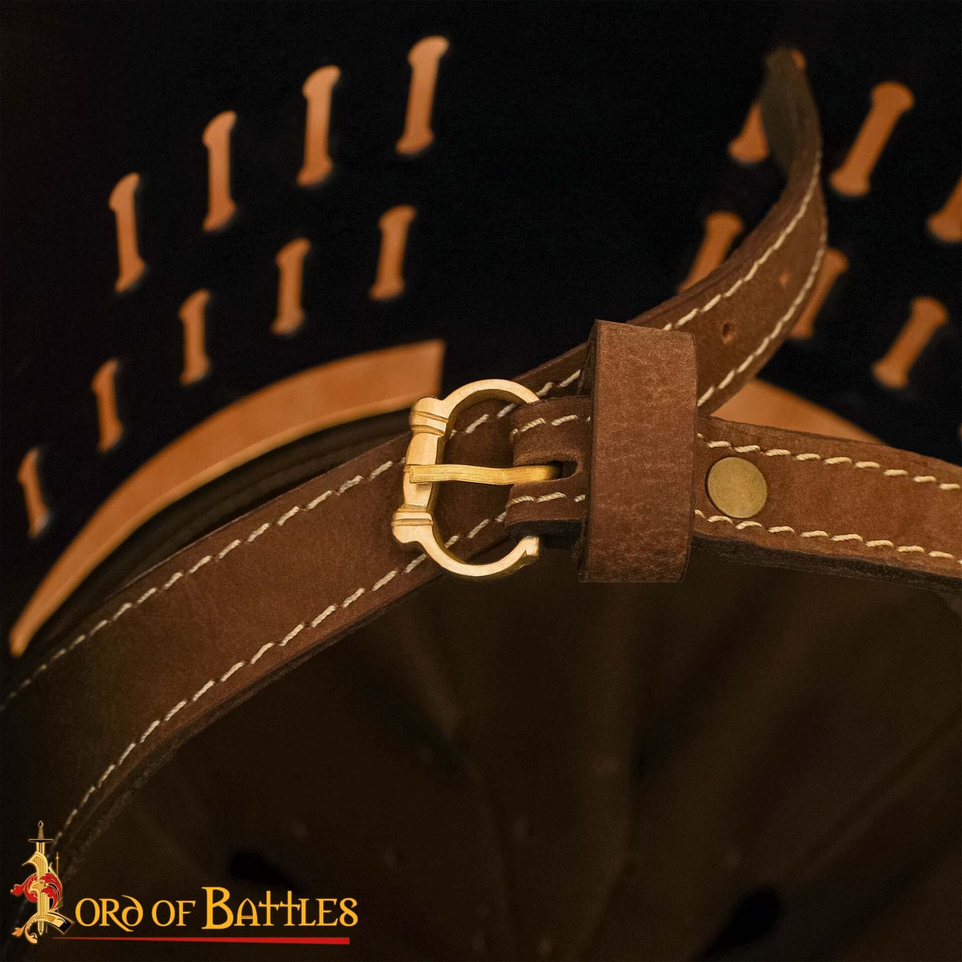 Pequeñas Hebillas Medievales de Latón para Cinturón - Juego de 5 Piezas Acabadas a Mano (réplica de 1200-1400) - Imagen 5