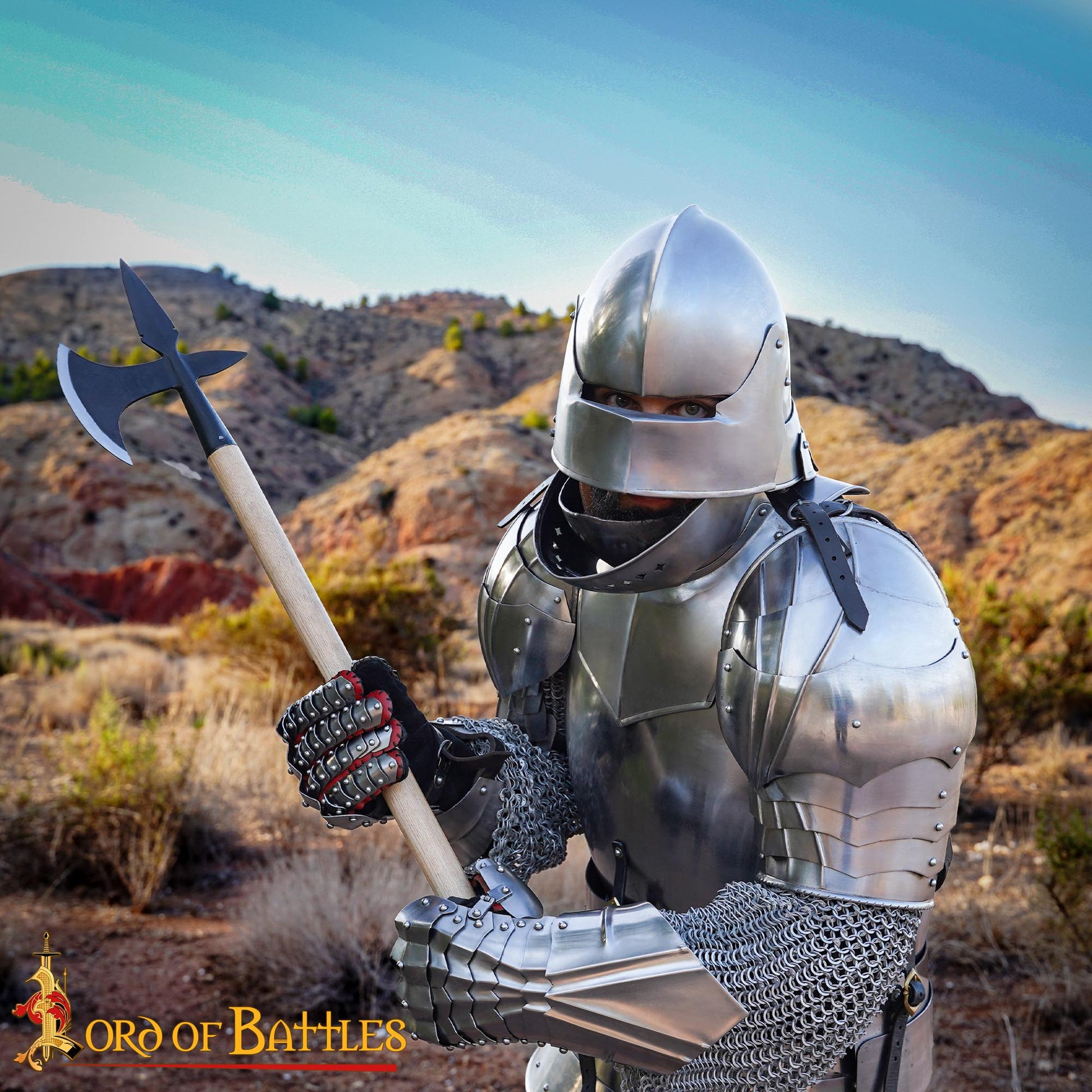 Hacha de Batalla Medieval Forjada a Mano con Mango de Madera de Fresno Hacha de Guerra de Acero Al Carbono - Imagen 6