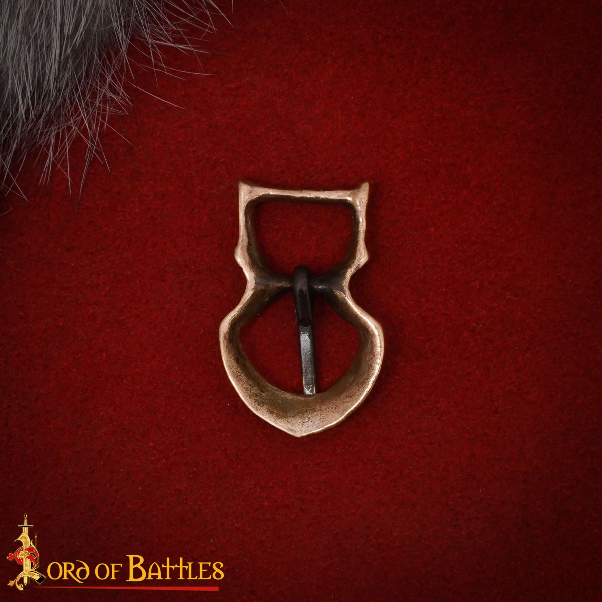 Hebilla de Cinturón Medieval de Bronce - Auténtico Ajuste de Cuero Estilo Vikingo y Normando - Imagen 5