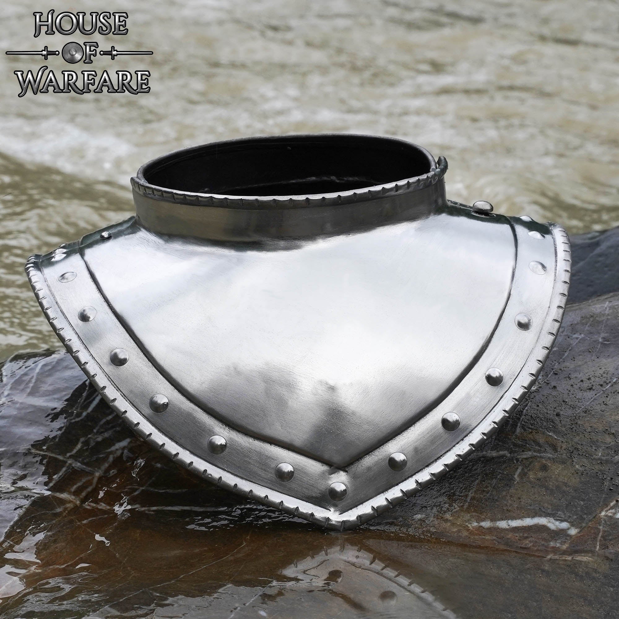 15o - 16o Siglo Acero Cuello Gorget Medieval Cuello Placa Armadura para Soldados - Imagen 9