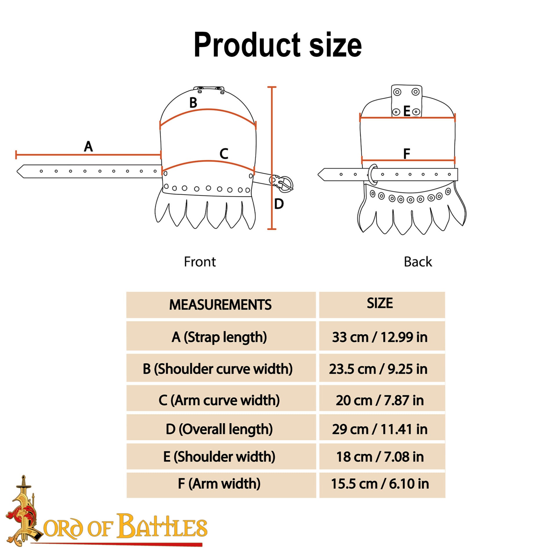 Par de Pauldrones Medievales de Acero - Armadura de Hombro Pulida de Calibre 16 - Imagen 18