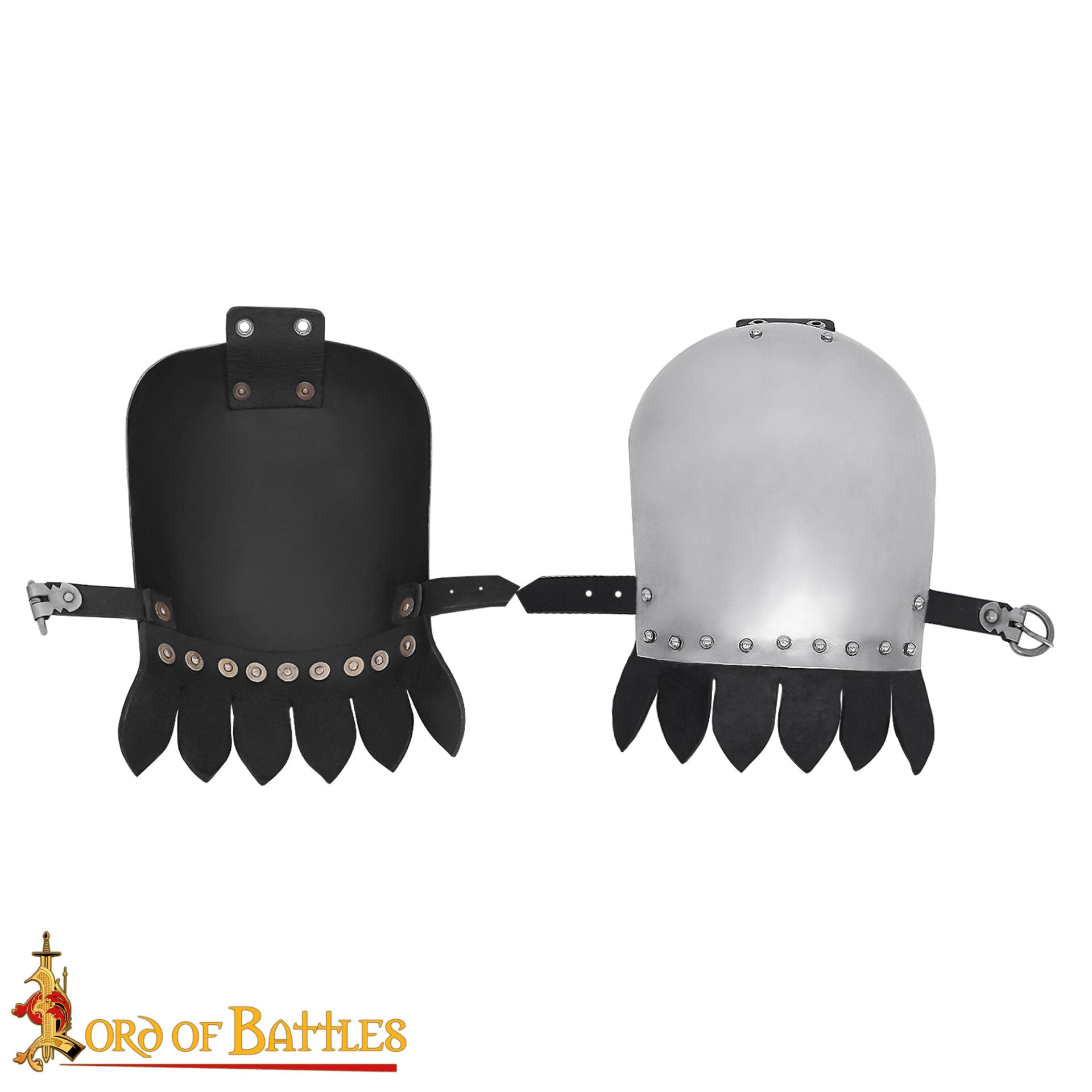 Par de Pauldrones Medievales de Acero - Armadura de Hombro Pulida de Calibre 16 - Imagen 17