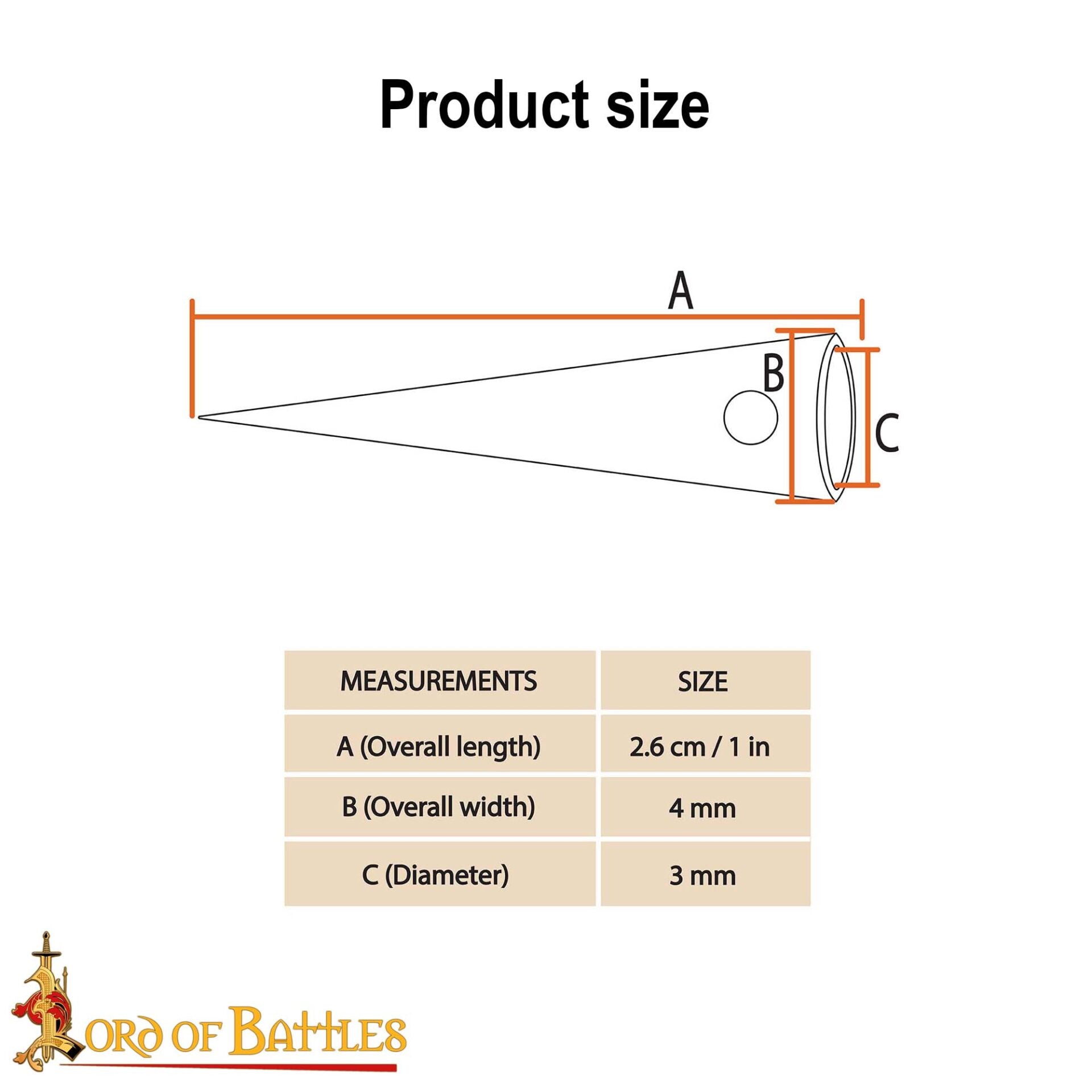 Aiglets Medievales de Latón - Juego de 10 Puntas de Cordón Resistentes (2,6 Cm) - Imagen 16