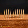 Aiglets Medievales de Latón - Juego de 10 Puntas de Cordón Resistentes (2,6 Cm) - Imagen 1