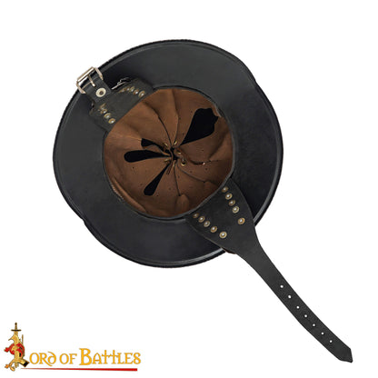 Casco Español de Peine Morion de Acero con Auténtico Penacho de Plumas Rojas - Siglo Xvi-xvii - Imagen 5