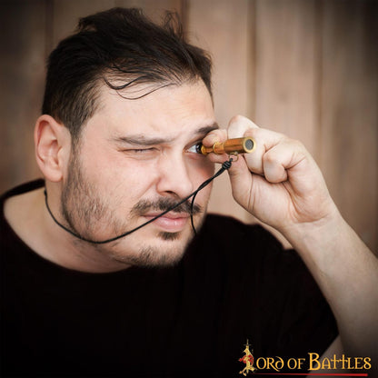 Colgante Pirata Telescopio de Latón - Mini Collar Catalejo para Disfraces Históricos Náuticos - Imagen 18
