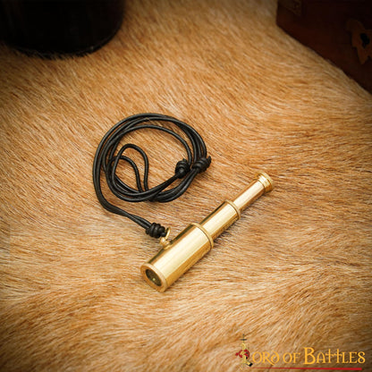 Colgante Pirata Telescopio de Latón - Mini Collar Catalejo para Disfraces Históricos Náuticos - Imagen 15