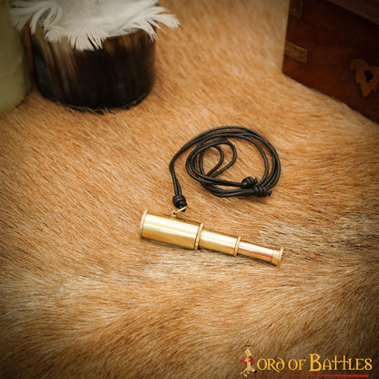 Colgante Pirata Telescopio de Latón - Mini Collar Catalejo para Disfraces Históricos Náuticos - Imagen 16